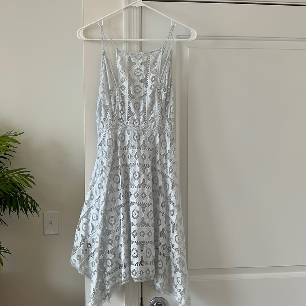 Free People Blue Lace Dress